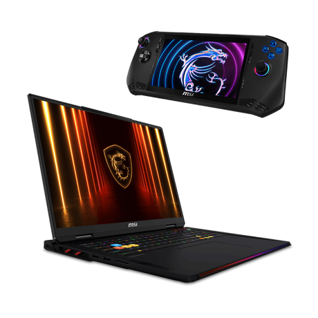 Bundle portatil gaming de MSI Raider 18 HX AI A2XWIG-252ES y videoconsola Claw A1M-084ES