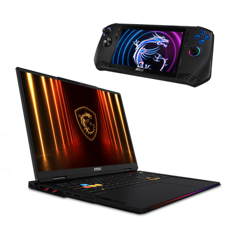 Bundle portatil gaming de MSI Raider A18 HX A9WJG-039ES y Claw A1M 084ES