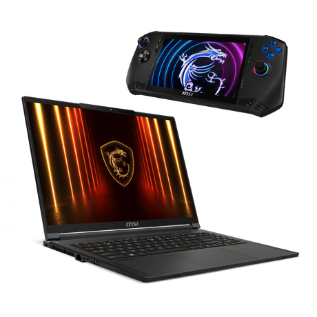 Bundle portatil gaming de MSI Stealth A16 AI A3XWIG-022XES y Videoconsola Claw A1M-084ES