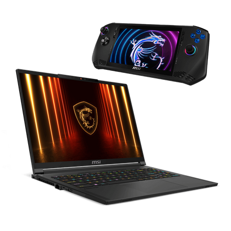 Bundle portatil gaming de MSI Stealth A16 AI A3XWJG-038ES y videoconsola Claw A1M-084ES