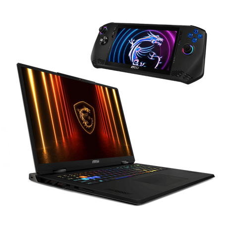 Bundle portatil gaming de MSI Vector A18 HX A9WIG-079XES y videconsola Claw A1M-084ES