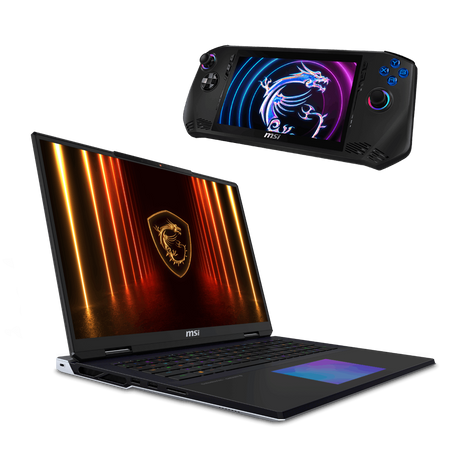 Bundle portatil gaming de MSI Titan 18 HX AI A2XWJG-249ES y Claw A1M-084ES