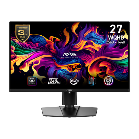 Monitor gaming MSI MAG 271QPX QD-OLED E2 de 27 pulgadas WQHD