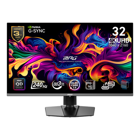 Monitor gaming 4K MSI MPG 321URX QD-OLED de 32 UHD
