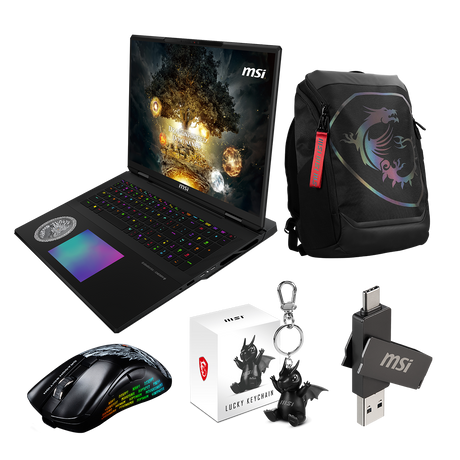 Pack portatil gaming MSI Titan 18 HX Dragon Edition Norse Myth A2XWIG-227ES con RTX 5080