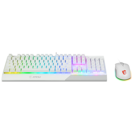 pack teclado en espanol y raton msi vigoor gk30 blanco