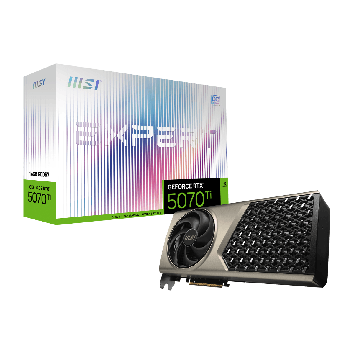 Tarjeta grafica de MSI NVIDIA GeForce RTX 5070 Ti Expert OC Zoom