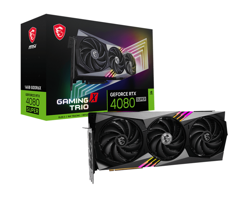 MSI GeForce RTX 4080 SUPER 16G GAMING X TRIO | Tarjeta Gráfica