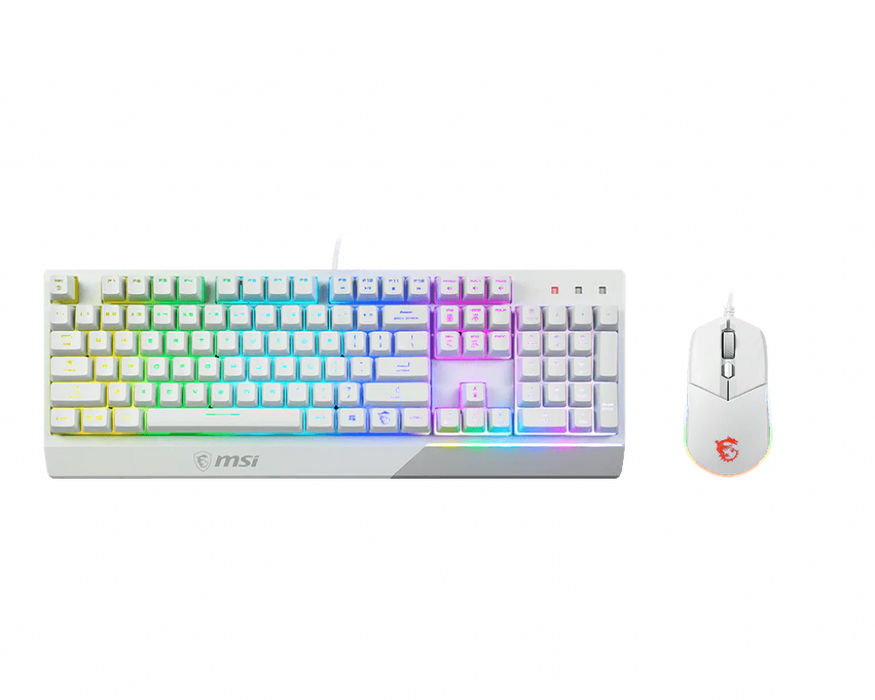 MSI Vigor GK30 Combo Blanco Español | Teclado + Ratón