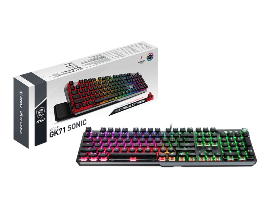 MSI Vigor GK71 Sonic Red Español | Teclado Gaming