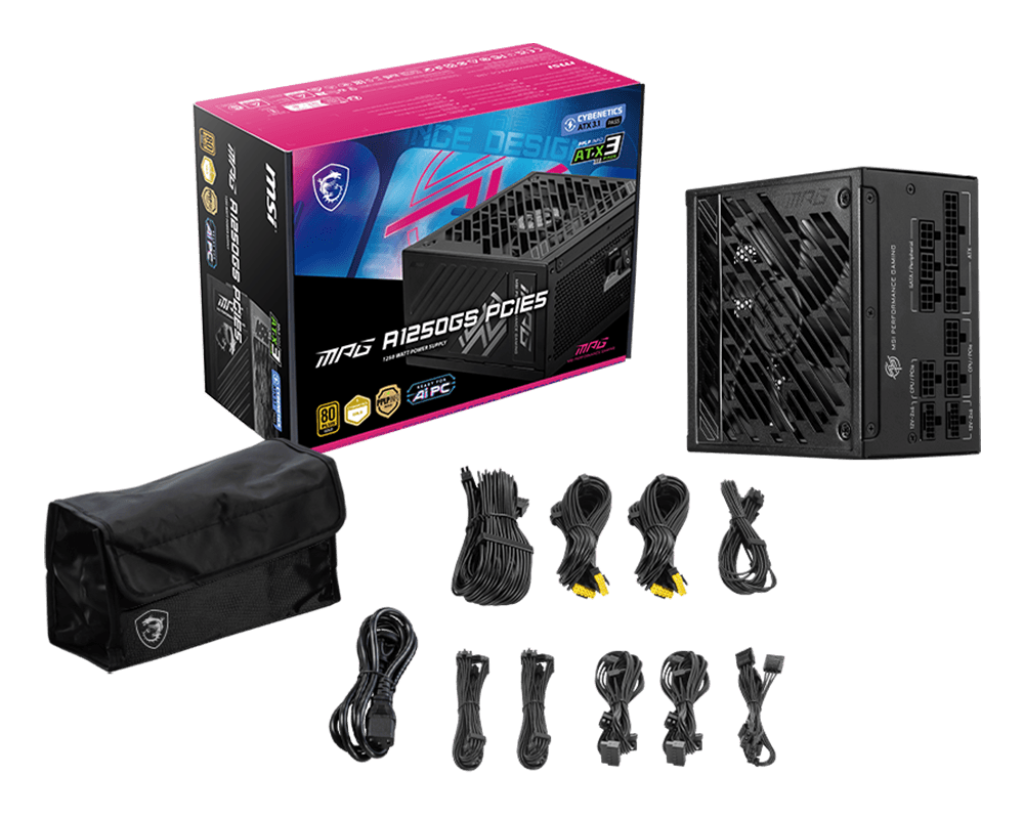 MSI MPG A1250GS PCIE5 80 Plus Gold (Bundle)