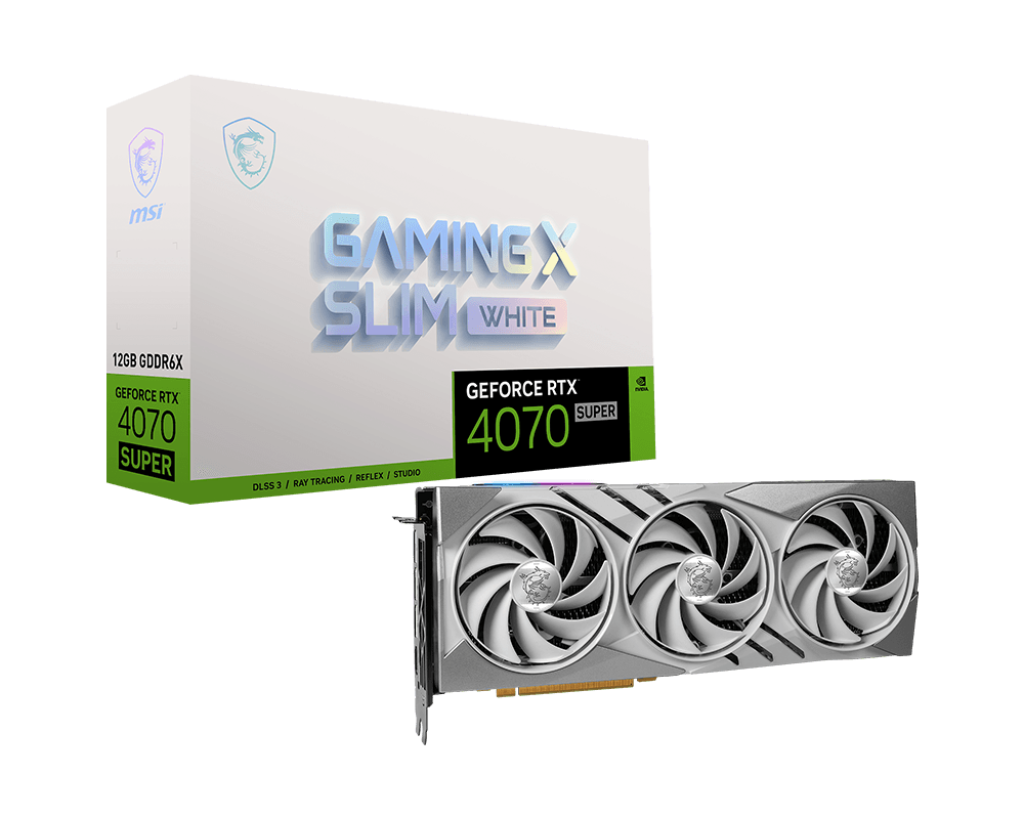 MSI GeForce RTX 4070 SUPER 12G GAMING X SLIM WHITE