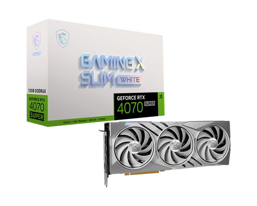 MSI GeForce RTX 4070 SUPER 12G GAMING X SLIM WHITE