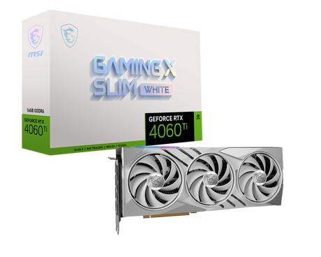 MSI GeForce RTX 4060 Ti GAMING X SLIM WHITE 16G