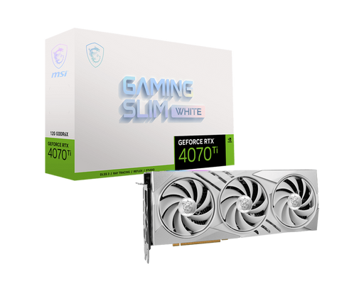 MSI GeForce RTX 4070 Ti GAMING SLIM WHITE 12G 