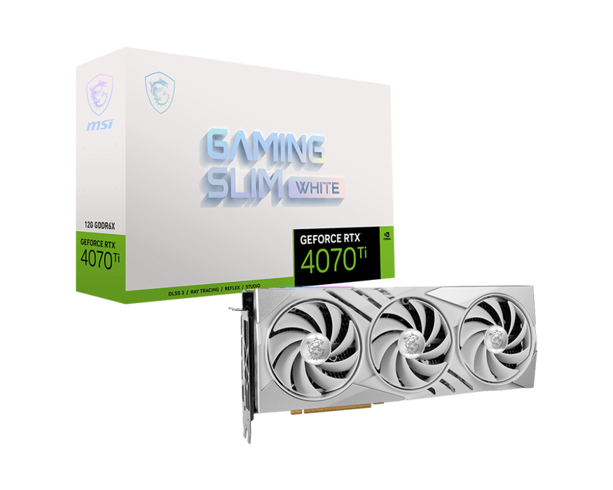 MSI GeForce RTX 4070 Ti GAMING SLIM WHITE 12G 