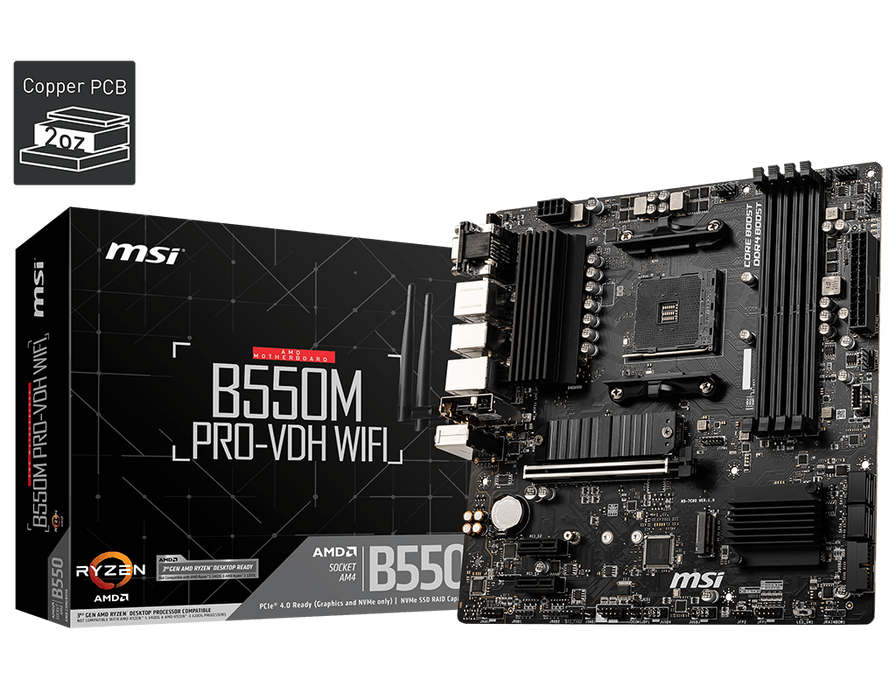 MSI B550M PRO-VDH WIFI | Placa Base