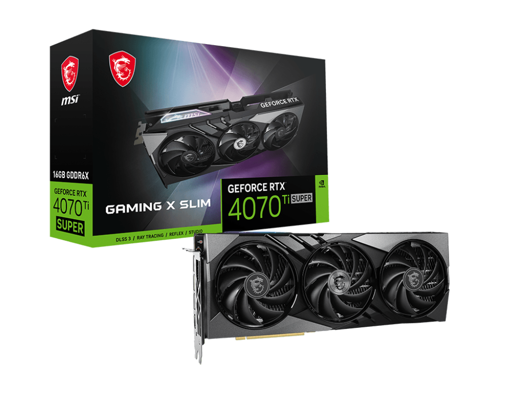 MSI GeForce RTX 4070 Ti SUPER 16G GAMING X SLIM