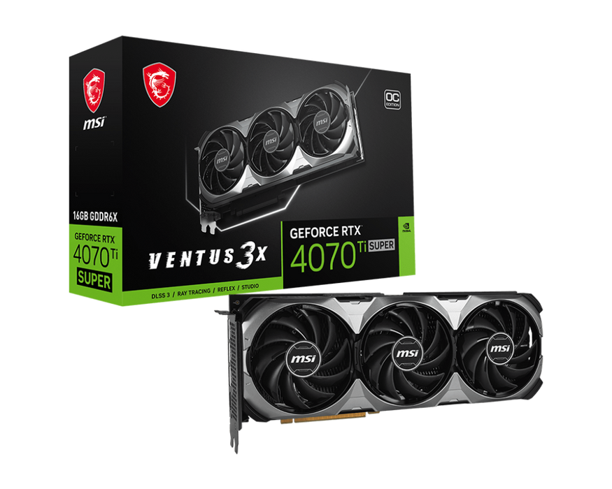 MSI GeForce RTX 4070 Ti SUPER 16G VENTUS 3X OC