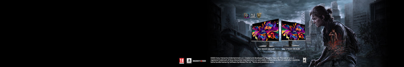 Banner Promoción Monitores QD-OLED Last Of US 2