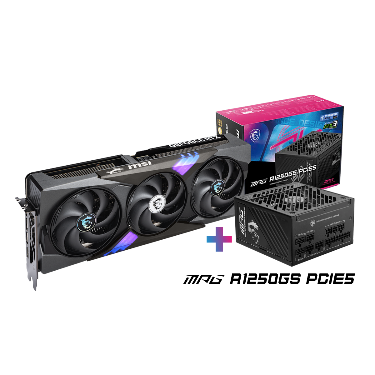 MSI GeForce RTX 5080 16G GAMING TRIO + MSI MPG A1250GS PCIE5 GRATIS