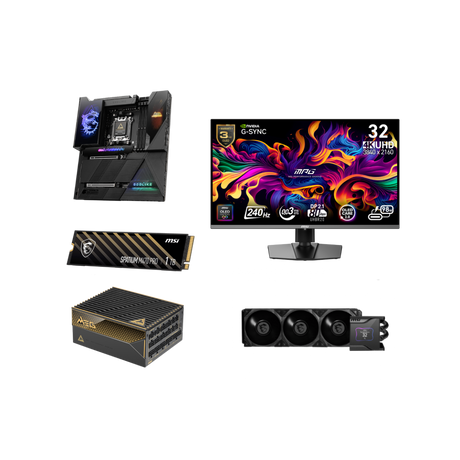 Pack: Placa Base + Fuente de Alimentación +  Refrigeración Líquida + SSD + Monitor - MSI e-Shop | Tienda Oficial MSI España