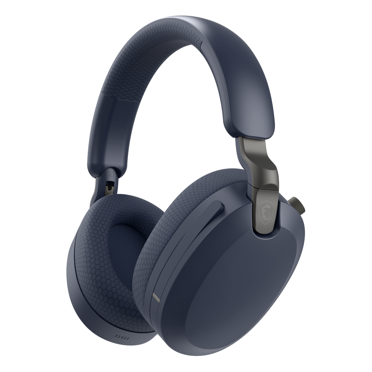 Auriculares inalámbricos MSI Maestro 500 Navy para gaming, con diseño cómodo y sonido envolvente, en color azul marino.