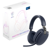 Auriculares inalámbricos MSI Maestro 500 Gaming en color azul marino con diadema y auriculares acolchados para gaming.