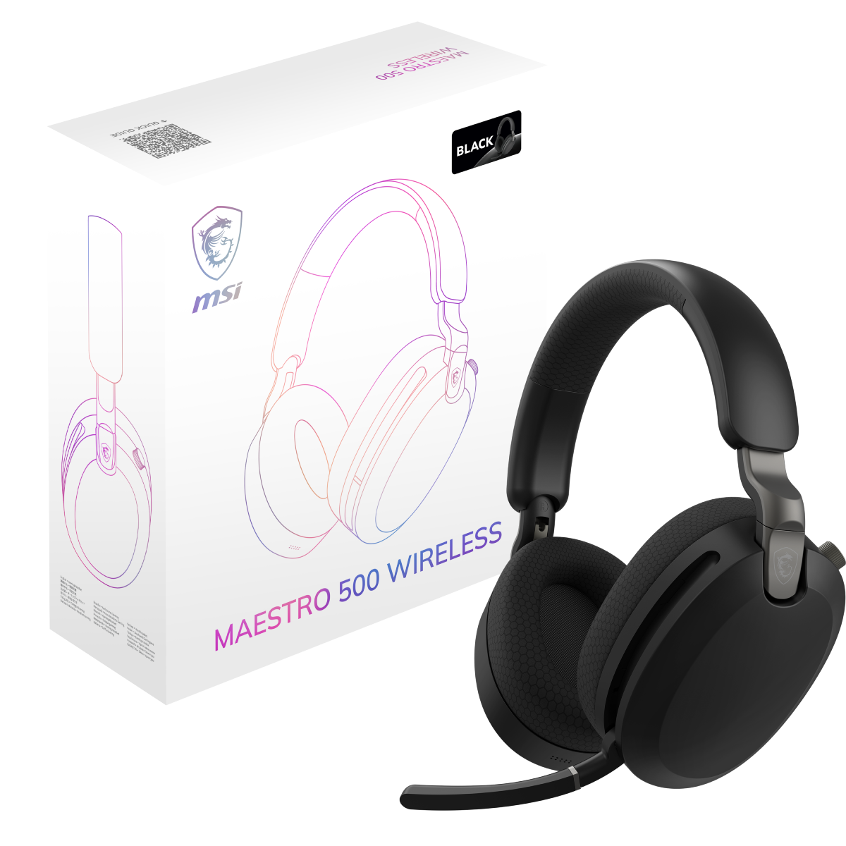 Auriculares inalambricos de MSI Maestro 500 W Black