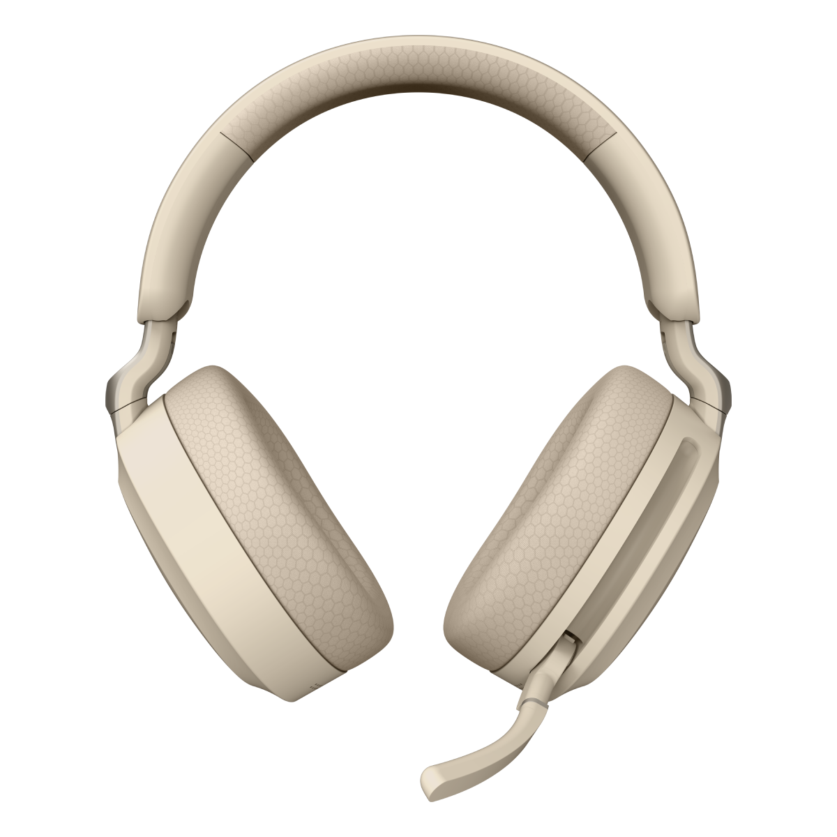 Auriculares inalámbricos MSI Maestro 500 Wireless Ivory para gaming, vista lateral en color marfil