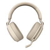 Auriculares inalámbricos MSI Maestro 500 Wireless Ivory para gaming, vista lateral en color marfil