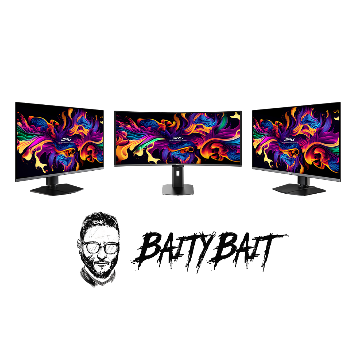 Bundle del setup de monitores de MSI y BaityBait