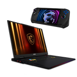 Bundle de MSI portatil gaming Raider 18 HX AI A2WIG-25ES y Claw A1M-085ES