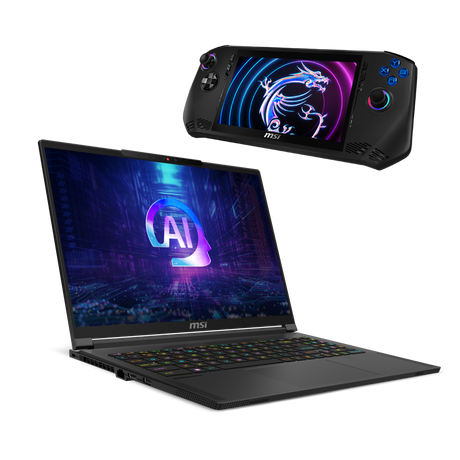 Bundle portatil gaming MSI Stealth A16 AI A3XVGG-244ES y Claw A1M-085ES