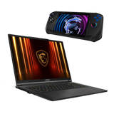 Bundle portatil gaming de MSI Stealth A16 AI A3XWJG-038ES y videoconsola Claw A1M-084ES