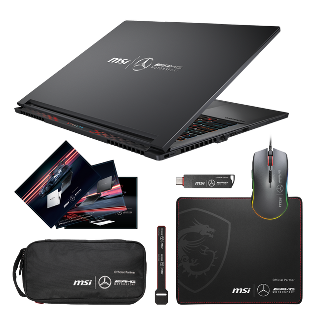 Bundle portatil gaming de MSI Stealth A16 AI Mercedes AMD A3XWGG-019ES