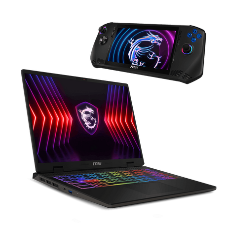 Bundle de MSI portatil gaming Sword 16HX B14VGKG-878XES y Claw A1M-084ES