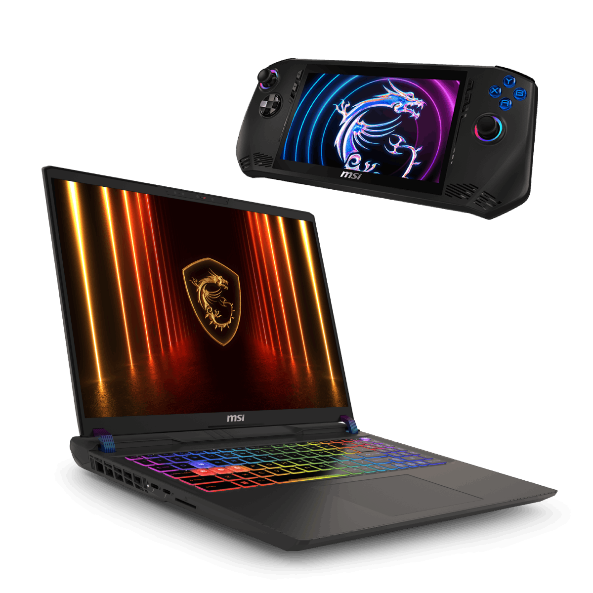 Bundle portatil gamingde  MSI Vector 16 HX AI A2XWIG-099ES y videoconsola Claw A1M-084ES