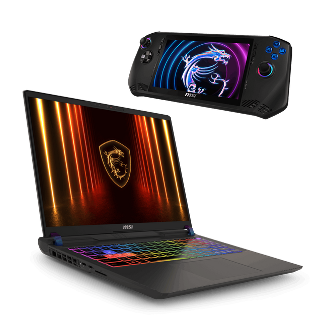 Bundle portatil gamingde  MSI Vector 16 HX AI A2XWIG-099ES y videoconsola Claw A1M-084ES