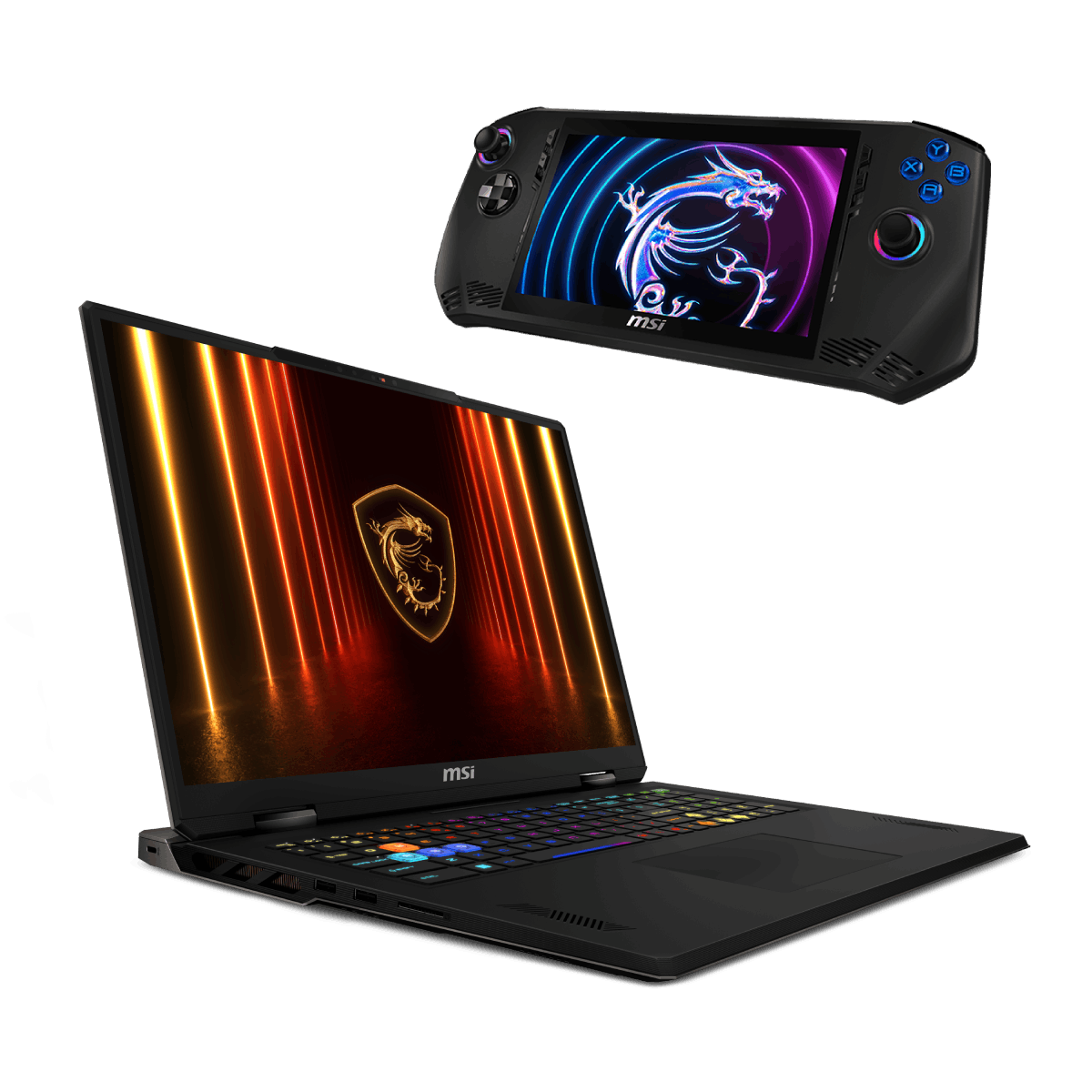 Bundle portatil gaming de MSI Vector A18 HX A9WIG-079XES y videconsola Claw A1M-084ES