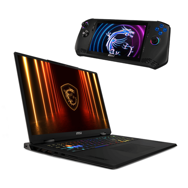 Bundle portatil gaming de MSI Vector A18 HX A9WIG-079XES y videconsola Claw A1M-084ES
