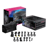 Caja y accesorios de la fuente de alimentacion de MSI MPG Ai1300TS PCIE5