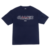 Camiseta MSI Cooling Gamer Series azul navy, prenda de ropa para gamers con logo y diseño moderno en color azul oscuro.