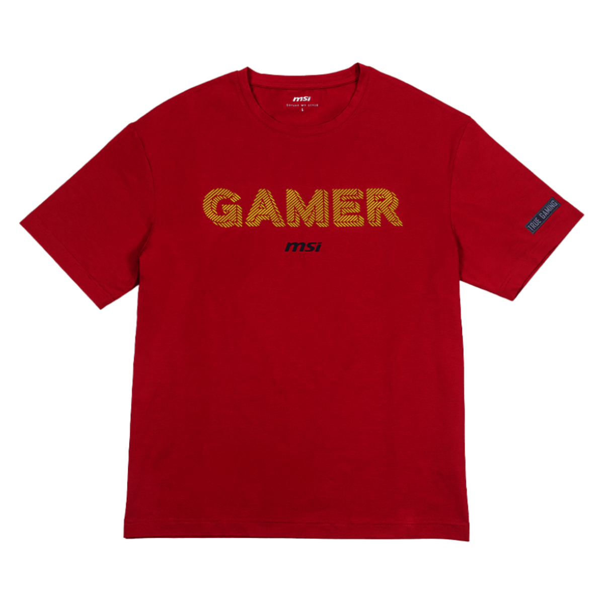 Camiseta MSI Cooling Gamer Series Roja de apparel con logotipo y diseño moderno, ropa de marca para gamers.