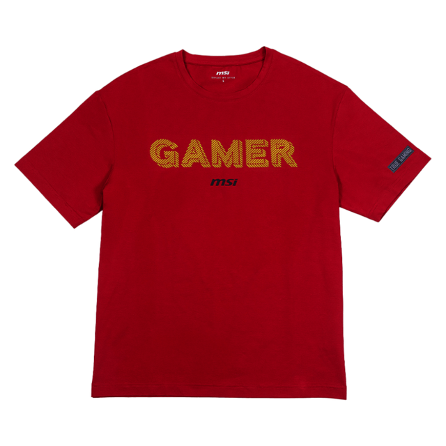 Camiseta MSI Cooling Gamer Series Roja de apparel con logotipo y diseño moderno, ropa de marca para gamers.