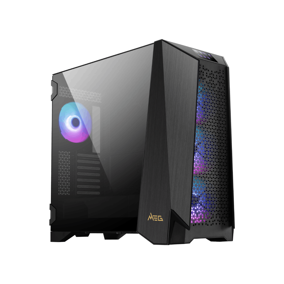 Chasis para PC MSI MEG PROSPECT 700R de MSI España, estructura de torre con ventilación y espacio para componentes.