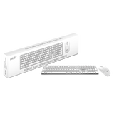 Combo Teclado y Raton de MSI Forge K210 inalambrico en blanco