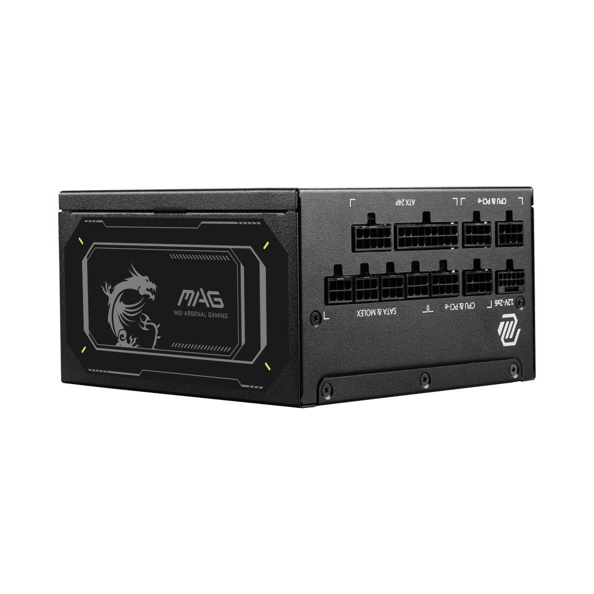 Fuente de alimentacion de MSI MAG A1000GL PCIE5 II con certificacion 80 PLUS Gold