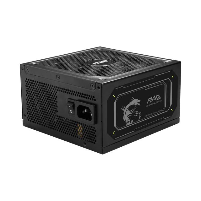 Fuente de alimentacion de MSI MAG A1000GL PCIE5 II con certificacion 80 PLUS Gold