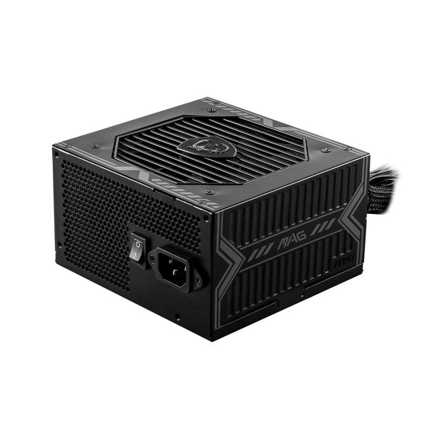 Fuente de alimentación MSI MAG A550BN 80 Plus Bronze, PSU de alta eficiencia y potencia confiable para PC gaming y trabajo.